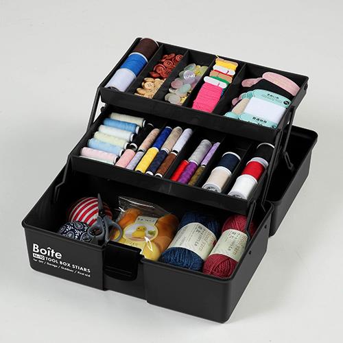 ベストコ MA-4029 ブラック Boiteパーツ 工具箱 ツールボックス 仕切式タイプ