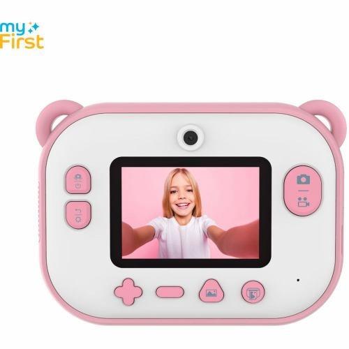 Oaxis(オアキシス) FC2401SA-PK01 myFirst Camera Insta II ピンク1200万画素 感熱紙ラベルプリンター機能付 動画撮影 microSD4GB付