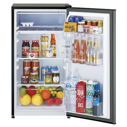 【設置+リサイクル+長期保証】アクア(AQUA) AQR-9R-DS ダークシルバー 1ドア冷蔵庫 90L 幅452mm