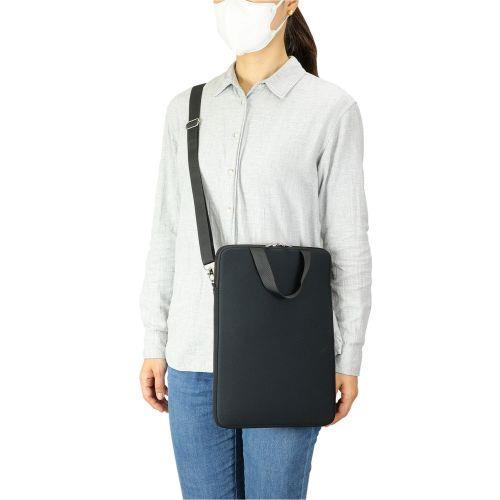 アーテック クッション付PCタブレットケース ショルダー付 ブラック 91846