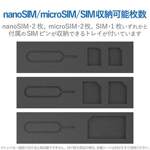エレコム(ELECOM) CMC-SIMC02SV シルバー SIMカードケース memory clip