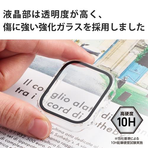 エレコム(ELECOM) AW-21AFCGCR クリア アップルウォッチ シリーズ 7 45mm 保護ケース クリア