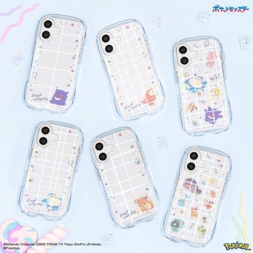 グルマンディーズ(gourmandis) POKE-941A(ゲンガー) ポケットモンスター iPhone16 対応 クリスタルクリアケース