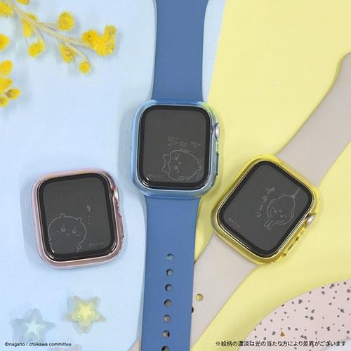 グルマンディーズ(gourmandis) CK-51B(ハチワレ) ちいかわ Apple Watch 40mm 対応 ガラスプロテクターケース
