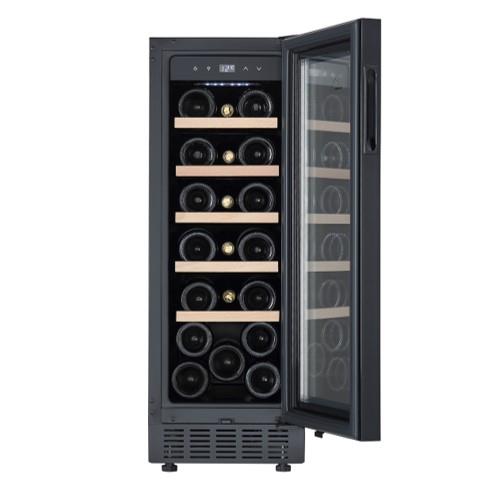 【長期5年保証付】フォルスター(forster) FJP-57GS(BK) ワインセラー 20本収納 右開き 1温度タイプ ビルトイン可 スライドラック 冷気強制循環式