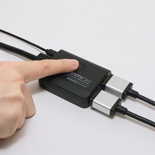 ミヨシ HDS-4K2P 4K60Hz対応 HDMI双方向切替器