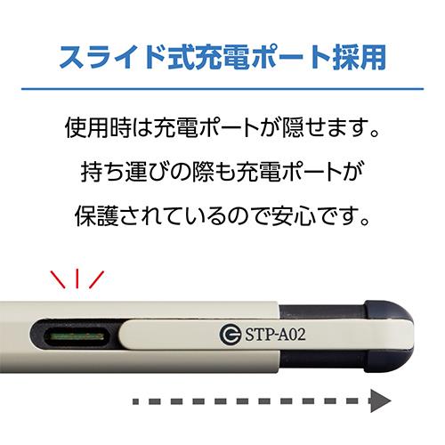 ミヨシ STP-A02-NV ネイビー iPad専用タッチペン 高感度タイプ