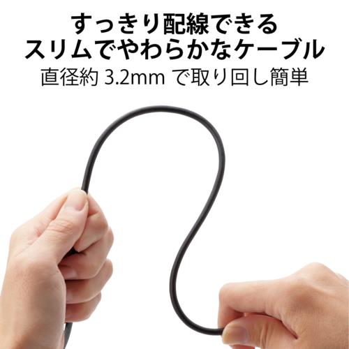 エレコム(ELECOM) CAC-HD14EY15BK ブラック CAC-HD14EYBKシリーズ HIGH SPEED HDMIケーブル 1.5m