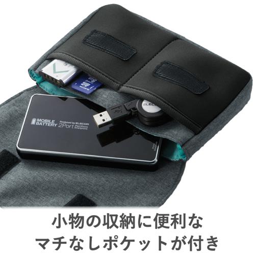 エレコム(ELECOM) BMA-GP05BK(ブラック) マルチ収納ポーチ コンパクトタイプ