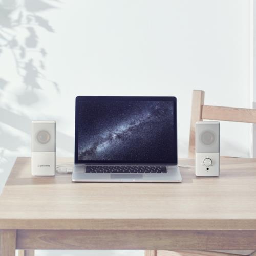 オーディオテクニカ(audio-technica) AT-SP95-WH ホワイト USBアクティブスピーカー アンプ内蔵