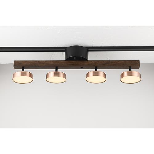 スワン電器(SWAN) ASP-810BR ブロンズ LED4灯シーリングライト Rumani ルマーニシリーズ 調光調色付き 角度調節可能