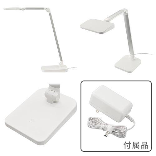 オーム電機(OHM) ODS-LDR2KW ホワイト LEDデスクライト