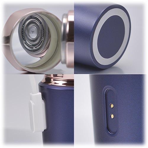 オーム電機(OHM) HB-FSB80-A ブルー PULMOREファッションシェーバー