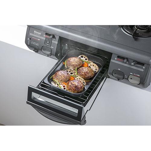 イシガキ産業 4205 グリル名人+スタッキングプレート・浅型 1.1L スチール プレート