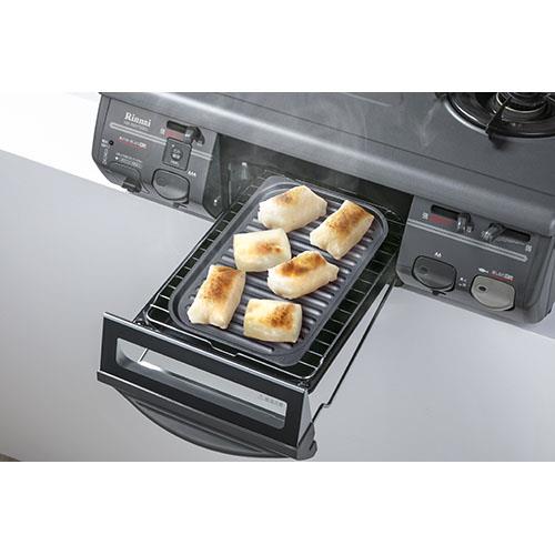 イシガキ産業 4210 グリル名人+波型プレート L スチール プレート