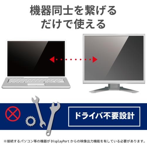 エレコム(ELECOM) CAC-DPHDMI10BK ブラック DisplayPort用HDMI変換ケーブル 1m