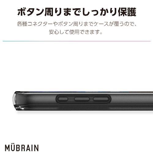 エレコム(ELECOM) PM-A24AHVAIR2BK(ブラック×クリア) iPhone16 ケース ハイブリッド カバー 衝撃吸収 軽量 カメラレンズ保護設計 MUBRAIN