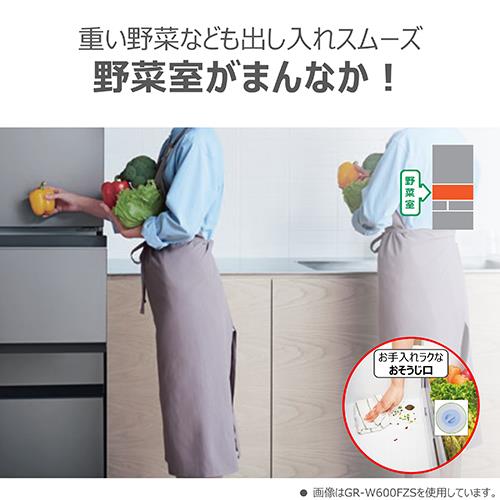 【標準設置料金込】【長期保証付】東芝(TOSHIBA) GR-Y510FZ-UC グレインアイボリー 6ドア冷蔵庫 フレンチドア 508L 幅650mm