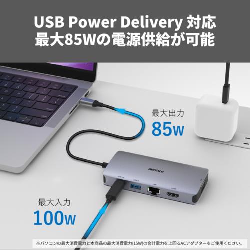 バッファロー(BUFFALO) LUD-U3-CU302SV USB Type-C ドッキングステーション
