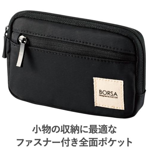 エレコム(ELECOM) BMA-GP01BK ブラック マルチ収納ポーチ スリムタイプ