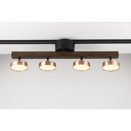 スワン電器(SWAN) ASP-810BR ブロンズ LED4灯シーリングライト Rumani ルマーニシリーズ 調光調色付き 角度調節可能