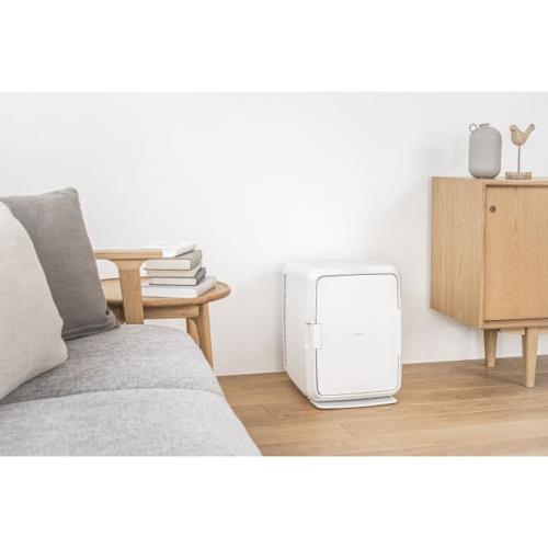 【長期保証付】ツインバード(TWINBIRD) HR-EB08W ホワイト 2電源式ポータブル電子保冷保温ボックス 冷温庫 20L