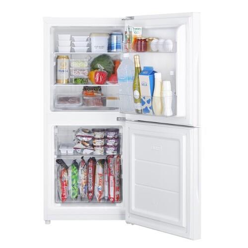 【設置+リサイクル】ツインバード(TWINBIRD) HR-G912W ホワイト 2ドア冷凍冷蔵庫 右開き 121L 幅495mm