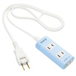 パナソニック(Panasonic) WHA2413LP(ブルー) ザ・タップQ 電源タップ 3個口 1m