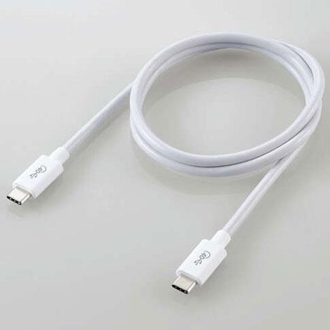 エレコム(ELECOM) USB4-CC5P08WH(ホワイト) USB4ケーブル 0.8m