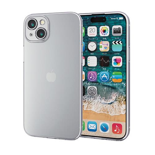 エレコム(ELECOM) iPhone15 Plus 用 ケース ソフト 衝撃吸収 極限設計 クリア