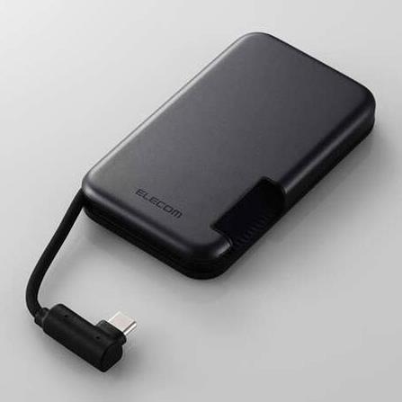 エレコム(ELECOM) ESD-EPB1000GBK(ブラック) iPhone向けケーブル一体型外付けSSD 1TB