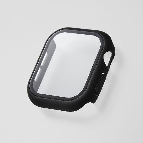 エレコム(ELECOM) AW-24BFCGBK(ブラック) アップルウォッチ カバー Series 10 (42mm) フルカバー 表面硬度10H 全面保護 2重構造