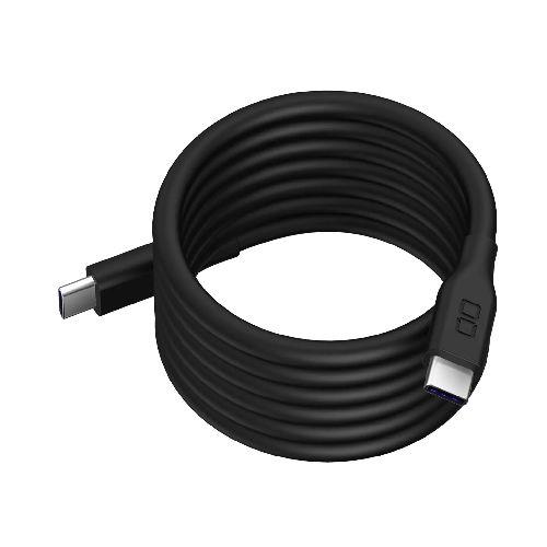 CIO(シーアイオー) CIO-SLSC30000-CC1-BK ブラック スパイラルシリコンケーブル CtoC 1m