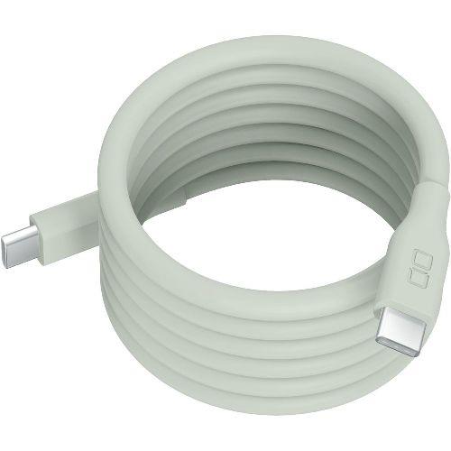 CIO(シーアイオー) CIO-SLSC30000-CC1-CBL カームブルー スパイラルシリコンケーブルCtoC 1m