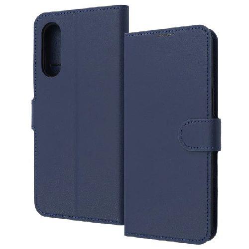 ray-out(レイ・アウト) RT-FRS24AELC9/DN(ダークネイビー) らくらくスマートフォン a / Lite用 Like standard 耐衝撃 ルーペ付き マグネットベルト 手帳型レザーケース