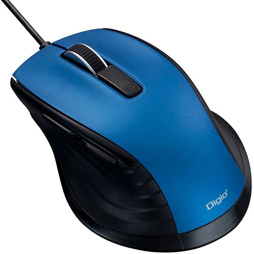 ナカバヤシ MUS-UKF227BL(ブルー) F_line 有線静音5ボタンBlueLEDマウス