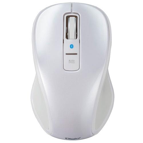 ナカバヤシ MUS-BKT174W(ホワイト) Bluetooth5 静音3ボタンBlueLEDマウス