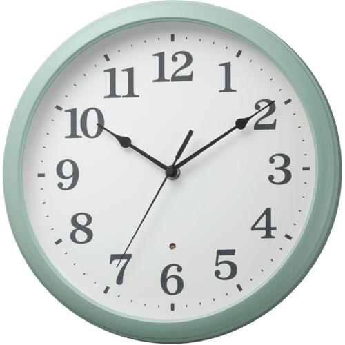 RHYTHM(リズム) 8MGA41ND04 ブルー クオーツ掛け時計 連続秒針 見やすいフォント 暗所自動点灯