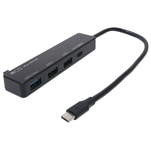 ミヨシ USH-CA32P/BK(ブラック) USB PD充電対応 3.2 Gen1/USB2.0ハブ