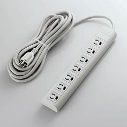 エレコム(ELECOM) T-Y055NDA 電源タップ 雷ガード 延長コード 3ピン 7個口 5m
