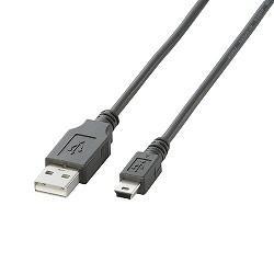 エレコム(ELECOM) U2C-M05BK(ブラック) USB2.0ケーブル A-miniB 0.5m