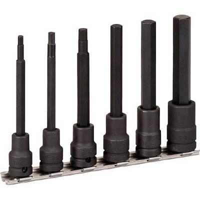 TONE(トネ) HKH306L ロングヘキサゴンソケットセット 強力タイプホルダー付 6pcs