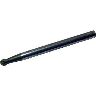 スーパーツール SB8A02 超硬バーシャンク径3mm(球型) ダブルカット(刃径:3.0)