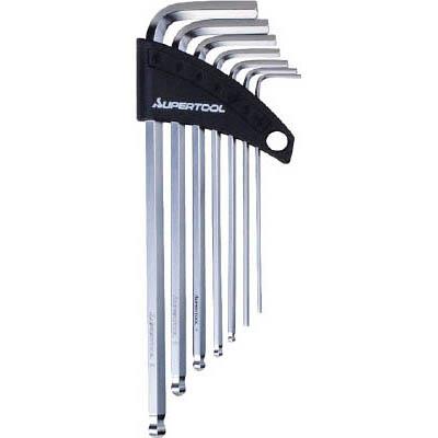 スーパーツール HKLB7S ロングボールポイント六角棒レンチ(7本組) 1.5~6mm