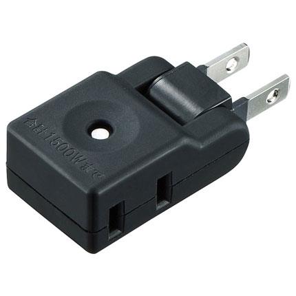 サンワサプライ スイングミニタップ 2個口 横挿し TAP-AC8BK ブラック