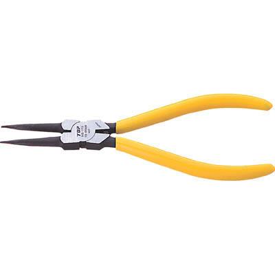 トップ工業 HS-125F スナップリングプライヤ穴用直爪 125mm 使用範囲6~11mm