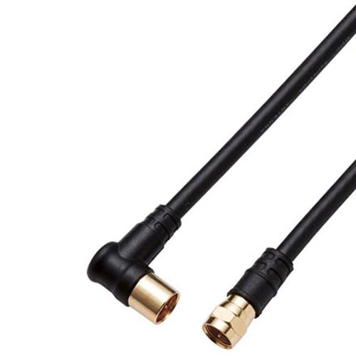 DXアンテナ 4JW2FLSB B DXアンテナ テレビ接続ケーブル 2m ブラック