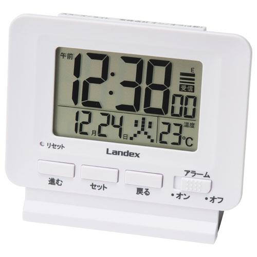 芳国産業 YT5279WH ホワイト 電波デジタルアラーム時計