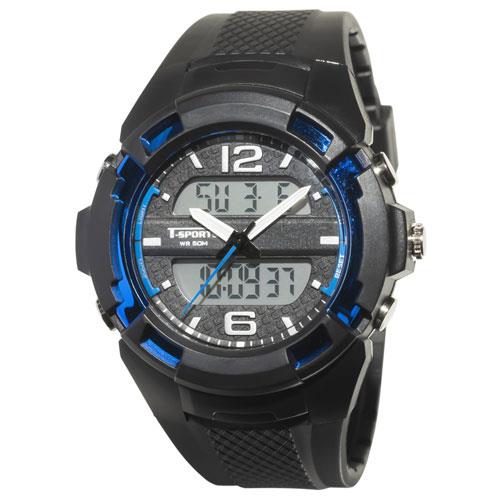 クレファー TS-AD251-BL(ブラック×ブルー) T-SPORTS メンズ