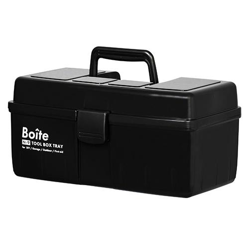 ベストコ MA-4026(ブラック) Boiteパーツ 工具箱 ツールボックス 中皿式タイプ